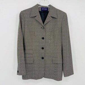 Ralph Lauren Collection Purple Label Size 10 Longline Wool Blazer Suit Jacket